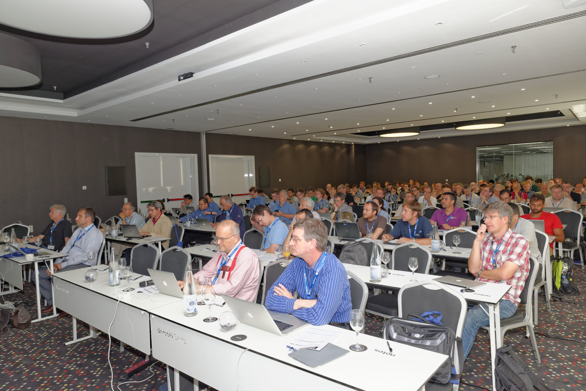 Participants of the 3rd JLESC Workshop in a session